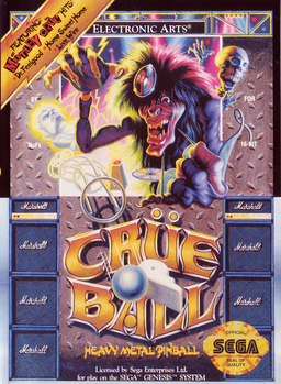 Crue Ball box art for Sega Mega Drive
